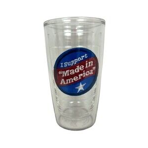 New - Tervis 16 oz Tumbler - I Support "Made in America"